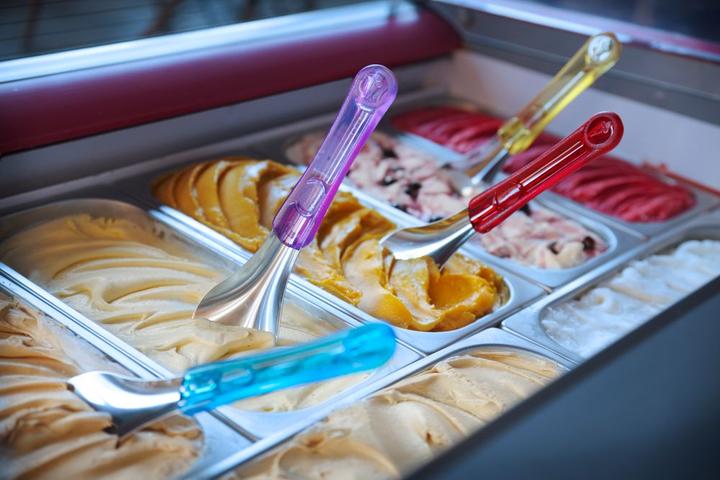Immagine prodotto Hendi Spatola per ghiaccio con manico in Tritan Giallo (Palline di gelato)