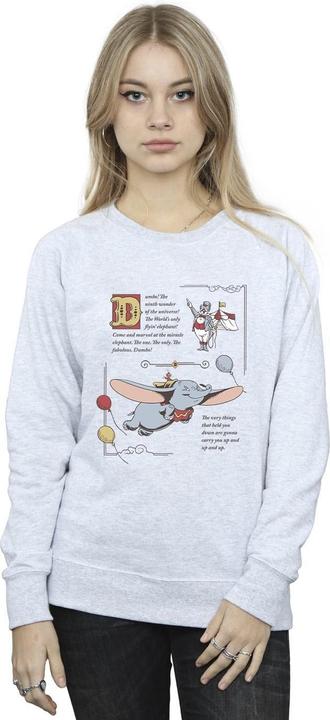 Immagine prodotto Disney Dumbo Story Book Page Felpa Donna (M)