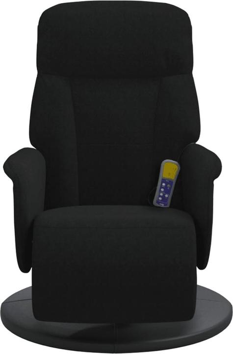 Image du produit VidaXL Fauteuil de massage avec repose-pieds Noir velours,couleur
