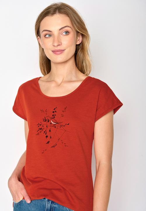 Actual product image Greenbomb Women's Animal Bird Branch Cool T-Shirt (L)