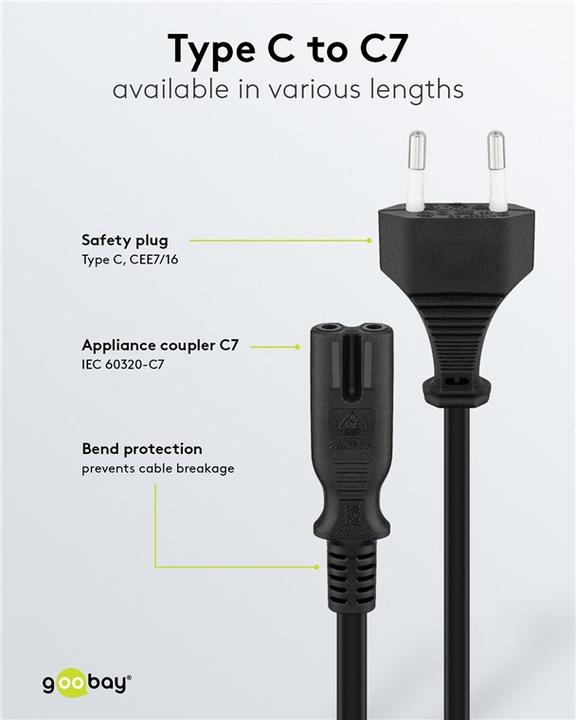Image du produit Goobay Câble de connexion Euro (1.80 m)