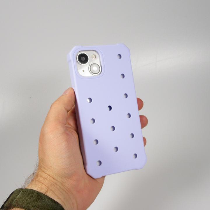 Actual product image PhoneLook Cover Thick silicone cover with holes for stick-on stickers Light blue (Apple iPhone 15)