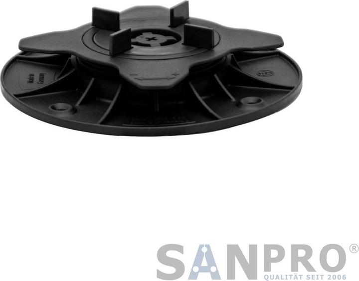 Actual product image Sanpro Pedestal support? height-adjustable for terrace slabs & quick-release fastener 18-36 mm