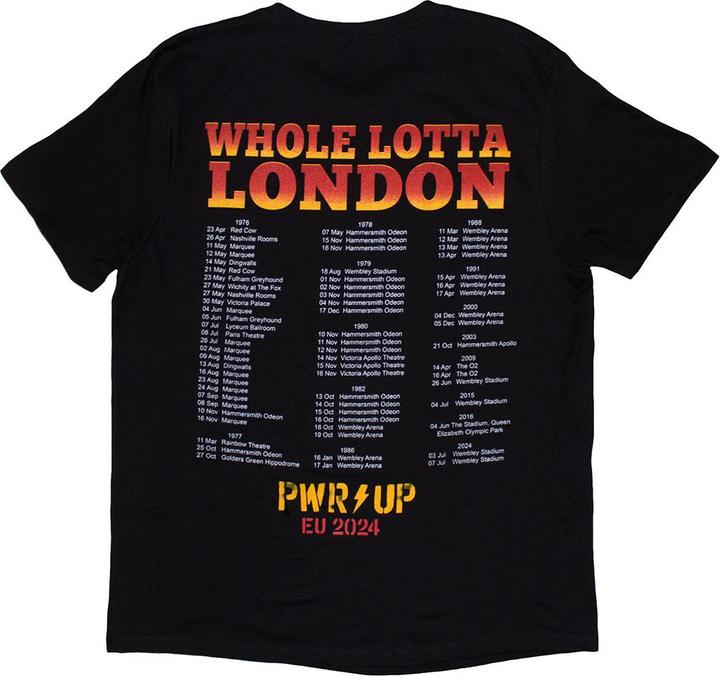 Produktbild AC/DC Whole Lotta London PWRUP EU Tour 24 TShirt (XL)