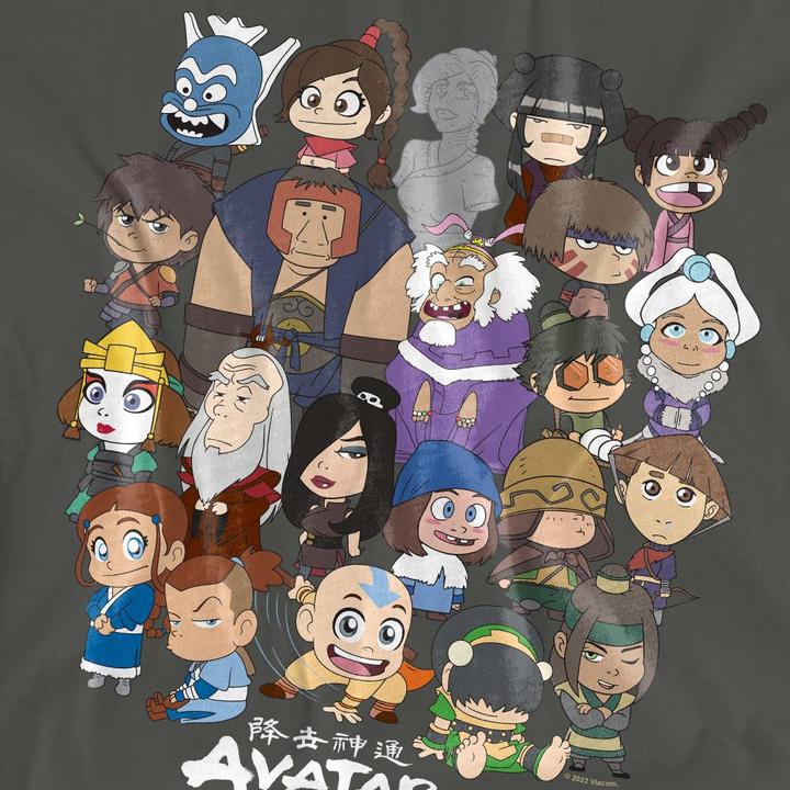 Immagine prodotto Avatar: The Last Airbender Maglietta Gruppo Chibi Adulto Unisex (S)