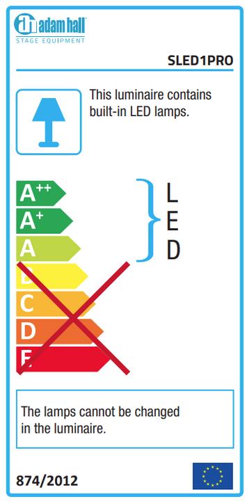 Actual product image Adam Hall Stands SLED Pro LED Music Stand Light