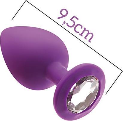 Actual product image Mai Cosmetics Mai No.49 Anal Plug With Stone L Purple