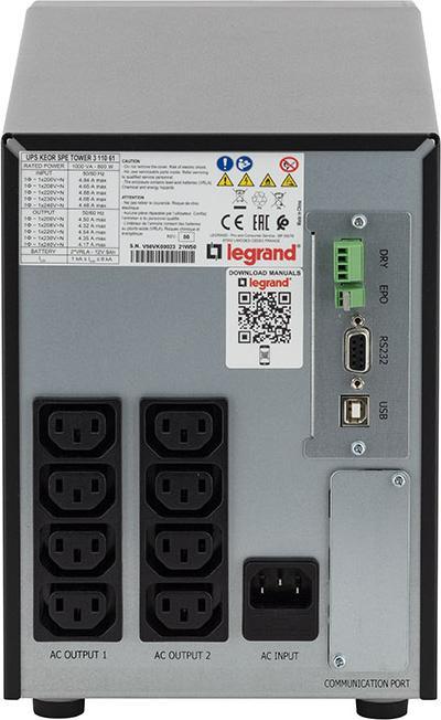 Immagine prodotto Legrand Torre ASI KEOR SPE 1KVA (1000 VA, 800 W, Interattivo linea UPS)