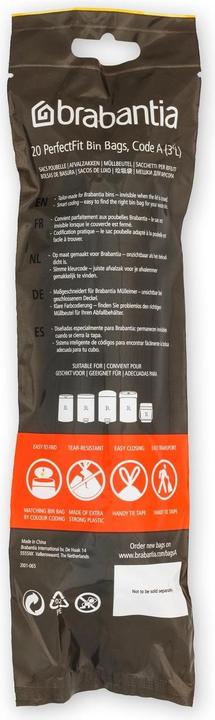 Produktbild Brabantia PerfectFit Grösse A, 3l (20 x, 3 l)