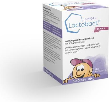 Immagine prodotto Lactobact JUNIOR + Gocce (60 Pezzo/i, Caramella, 56 g)