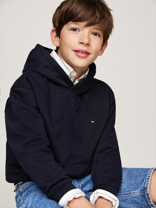Produktbild Tommy Hilfiger Kids Timeless Fleece Hoodie - Blauw - Boys - 10 jaar (10)
