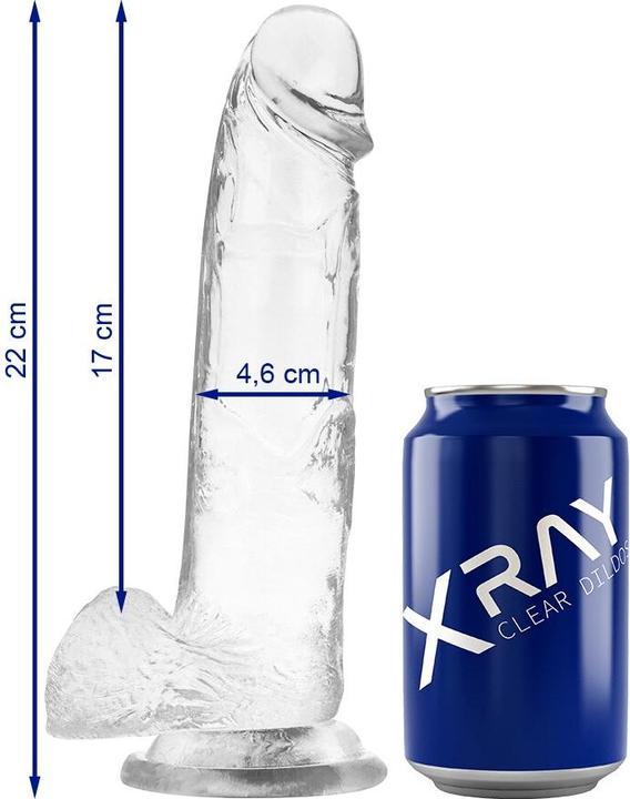Produktbild X Ray XRAY CLEAR COCK WITH BALLS 22CM X 4.6CM
