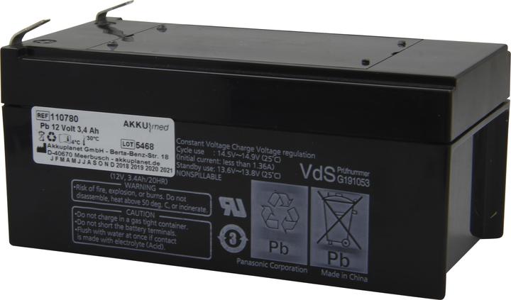 Produktbild XCell Blei Akku passend für Dräger Beatmungsgerät Evita 4 (3400 mAh)