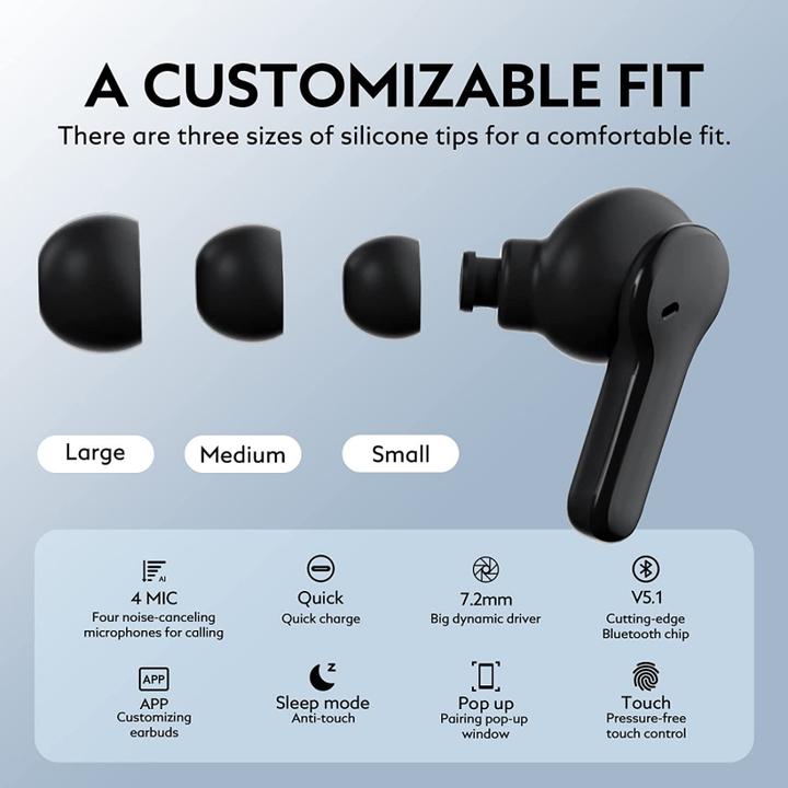 Actual product image QCY T13 (NC, 8 h, Wireless)