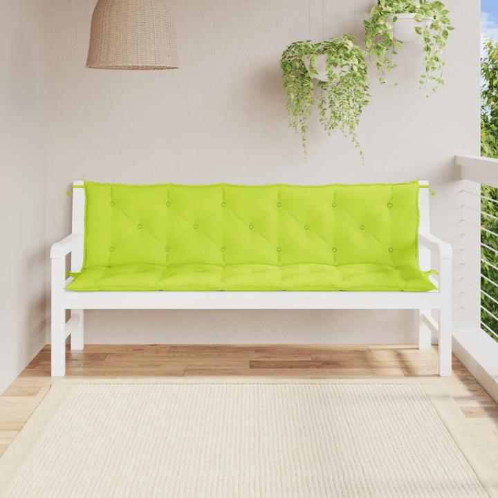 Actual product image VidaXL Garden bench cushions 2 pcs. O x ford fabric (180 x 50 x 7 cm)