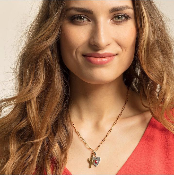 Immagine prodotto Thomas Sabo Ciondolo Charm cuore pietra rossa (Argento)