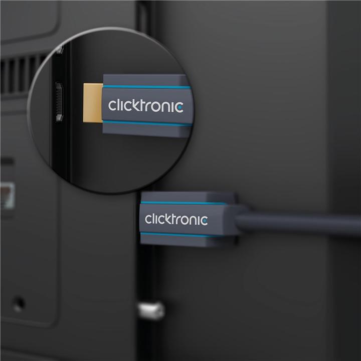 Actual product image Goobay Clicktronic High Speed HDMI Cable Ethernet (1 m, HDMI)