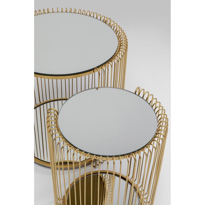Produktbild Kare Design Beistelltisch Wire Double Brass (2/Set)