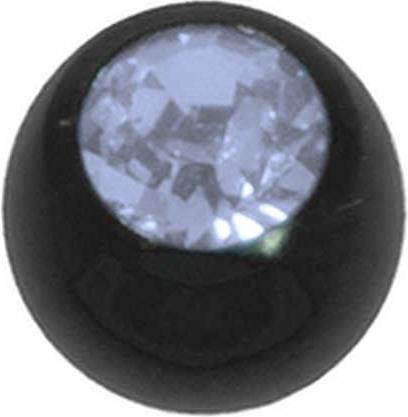 Immagine prodotto Bijouteria Piercing (Cristallo premium, Acciaio chirurgico 316L, Rivestimento PVD (nero))