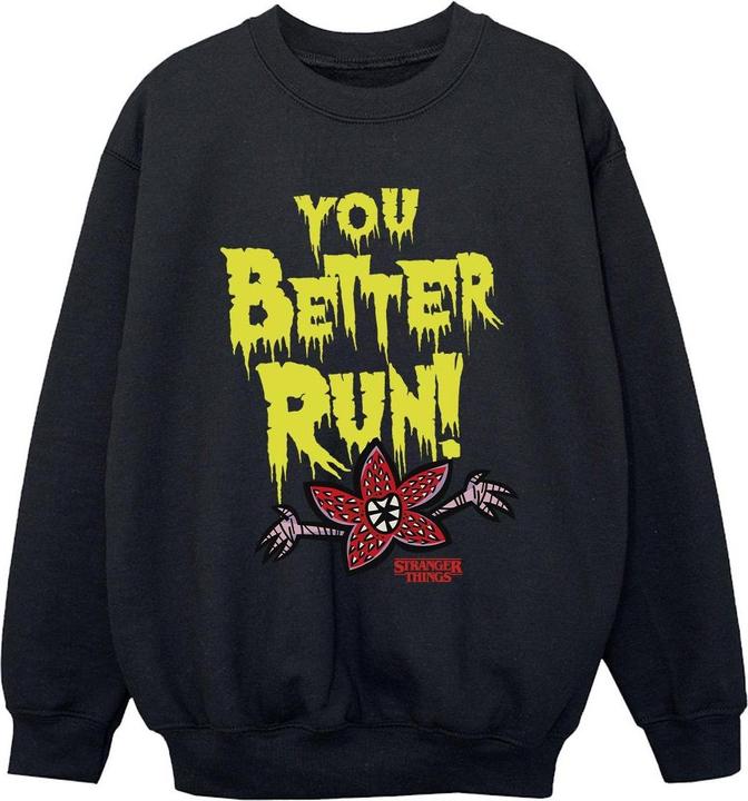 Produktbild Netflix Stranger Things You Better Run Sweatshirt Jungen (140, 146)