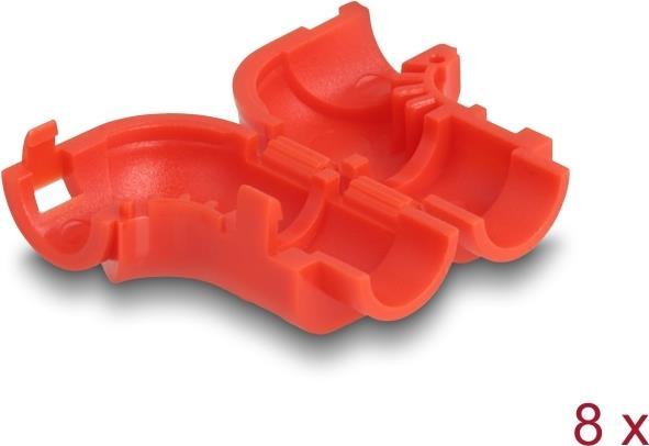 Actual product image Delock Cable clips for bending 8 pieces red
