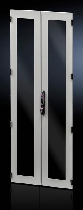 Rittal 5301437 Armadio di rete da 19 pollici con sportello di visualizzazione Grigio, nero