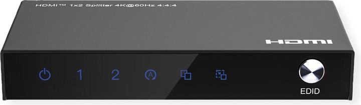 Actual product image Value HDMI splitter 1x2, 4K60Hz