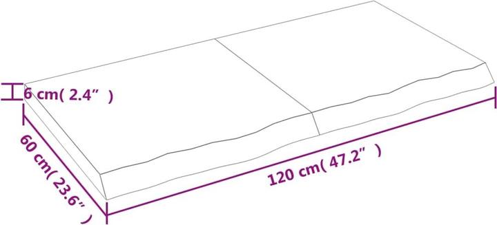 Actual product image VidaXL Emerald (120 x 6 x 60 cm)
