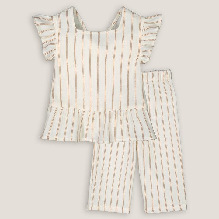 Image du produit La Redoute Collections Ensemble chemisier et pantalon (102)