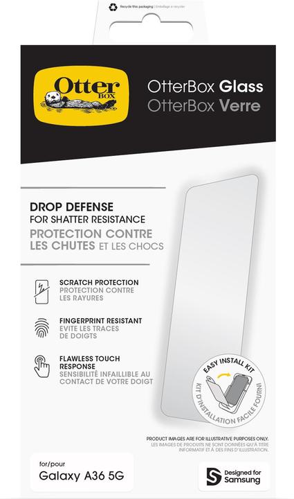 Productafbeelding OtterBox Screen Protector Glass (1 Stuk, Samsung Galaxy A36, Samsung Galaxy A56)