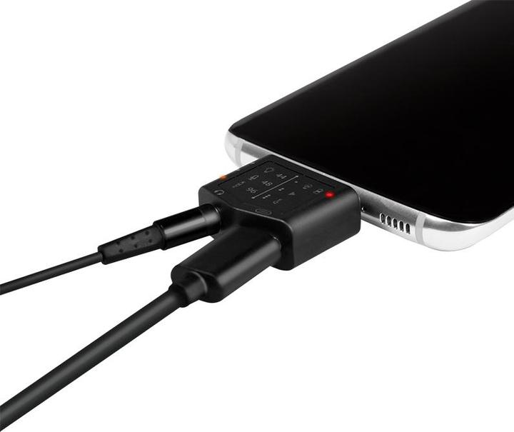 Produktbild LogiLink Audio Adapter m. EQ, 2xUSB-C -> /F,96kHz w/PD (Klinkenadapter)