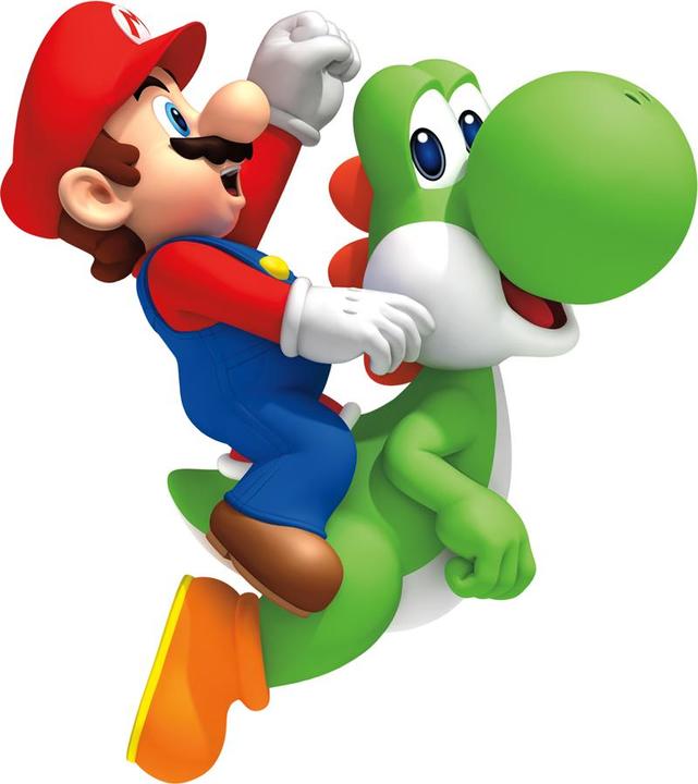 Actual product image Roommates Nintendo Super Mario Bros. with Yoshi and Mario Wall Stickers (48 x 13 cm)