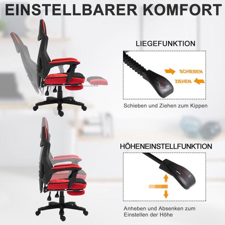Image du produit Vinsetto Chaise de jeu avec repose-pieds
