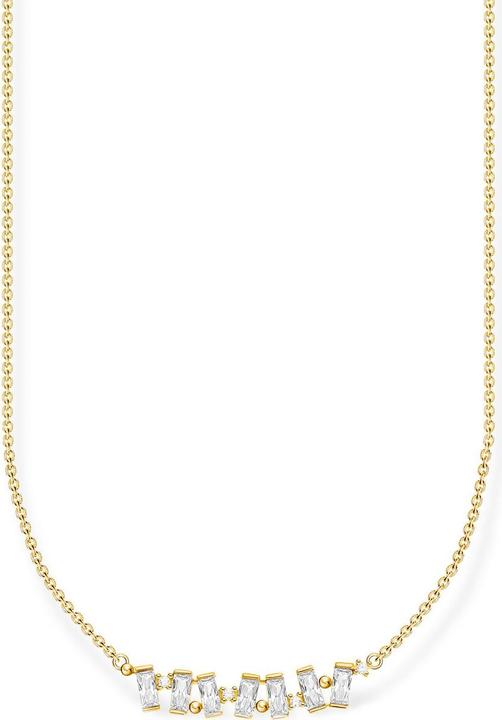 Image du produit Thomas Sabo Chaîne pierres blanches or (Argent sterling 925, Or jaune 750 plaqué or, 45 cm)