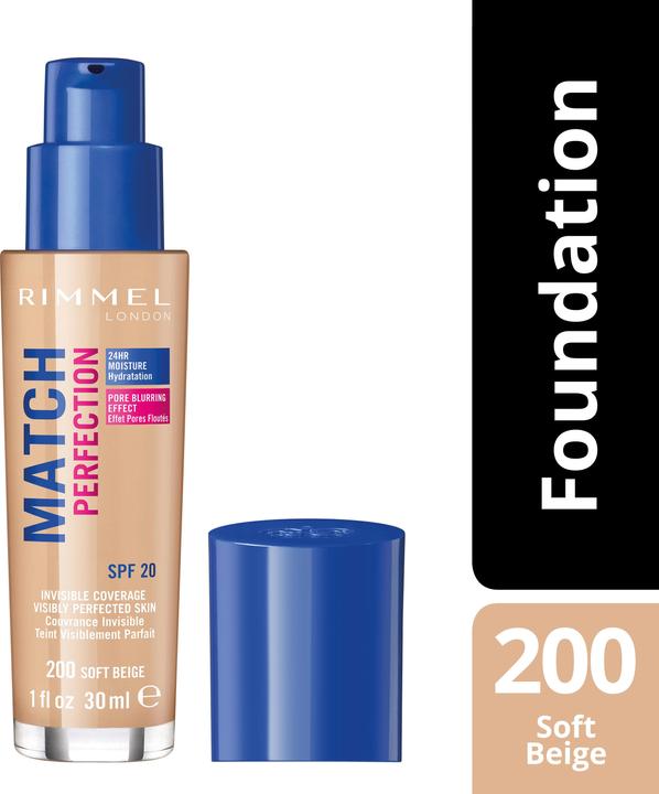 Produktbild Rimmel London Match Perfection SPF20 (200 Soft Beige)