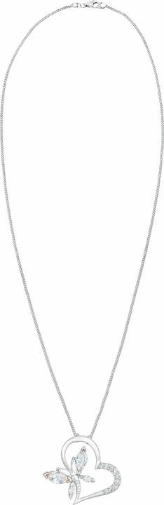 Immagine prodotto Elli Collana Cuore Farfalla Zirconia Argento 925 Nobile (Zirconia, Argento 925, 45 cm)