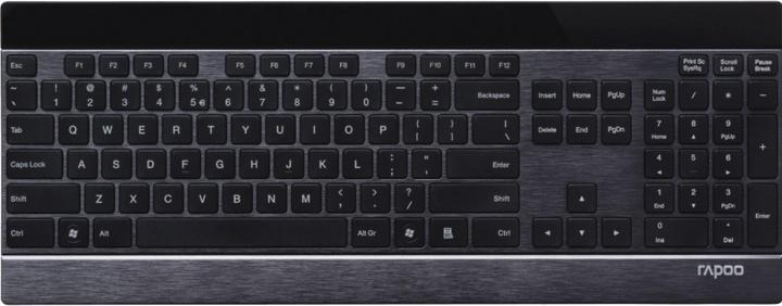 Immagine prodotto Rapoo Tastiera wireless in metallo E9270, nera (DE, Cablato)
