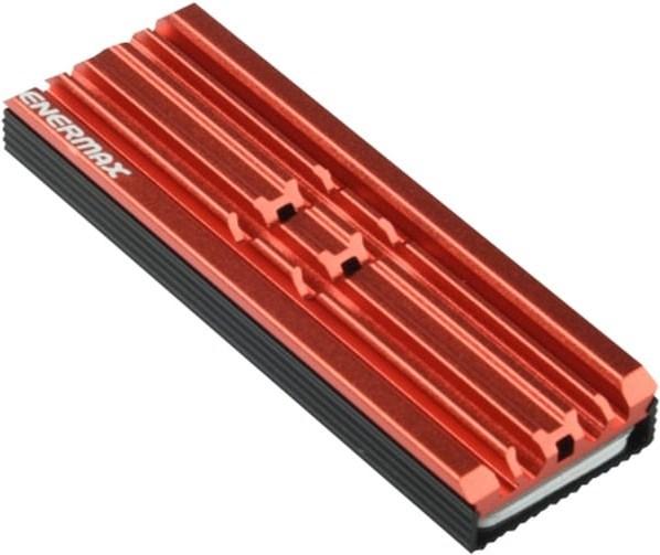 Enermax M.2 2280 SSD aluminium koellichaam voor PS5/PC dubbelzijdig incl. thermische pads ESC001-B, ro