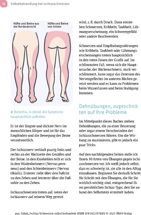 Produktbild Ischias-Schmerzen selbst behandeln (Deutsch, Shintaro Sakai, Birgit Quitterer, 2023)
