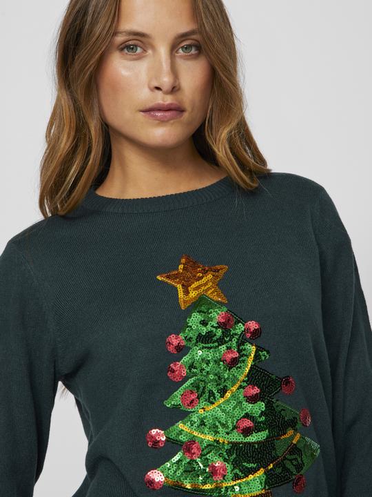 Image du produit Vila Pull en tricot de Noël à paillettes (M)