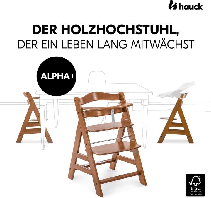 Produktbild Hauck Alpha+B walnut (Hochstuhl)
