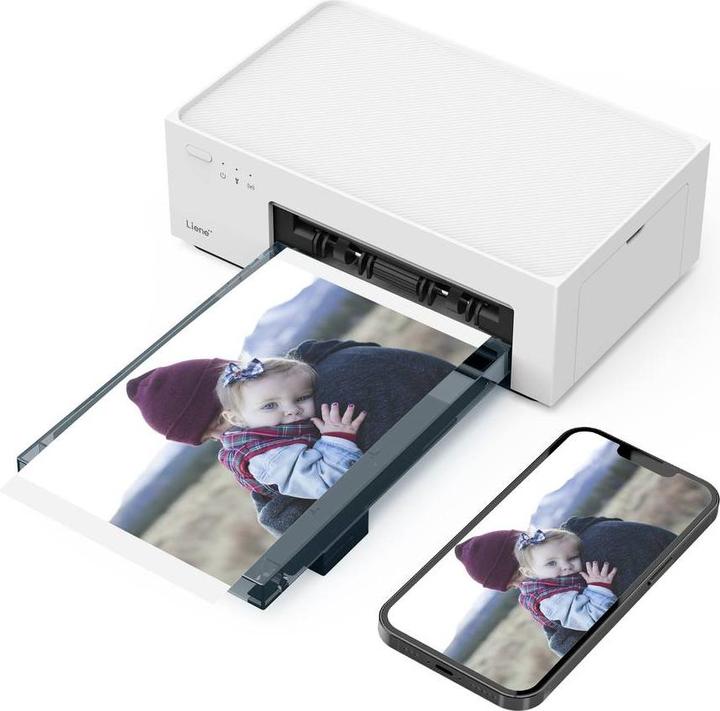Actual product image Liene Amber M100 photo printer Print resolution: 300 x 300 dpi Paper size (max.): 100 x 148mm (Colour)
