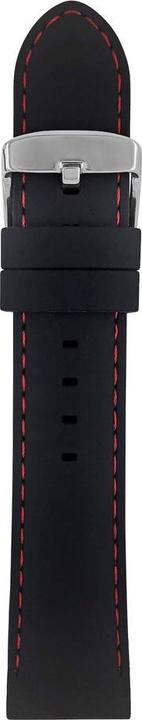 Zeppelin Silikonarmband für Uhr schwarz 22 mm (Silicone)