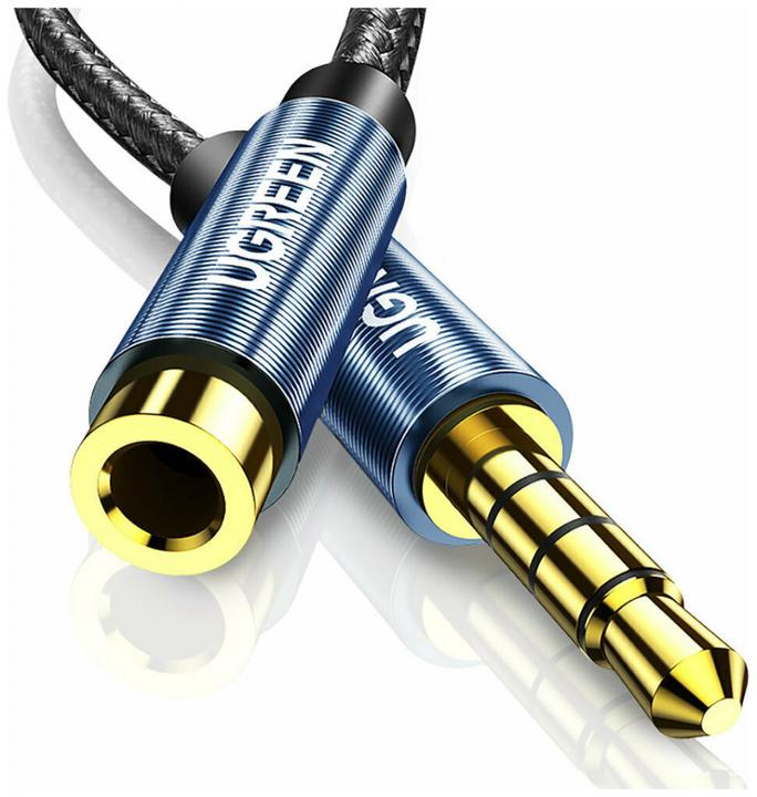 Actual product image Ugreen AUX jack audio extender 3.5 mm AV118, 1.5m (blue) (1.50 m, HDMI)