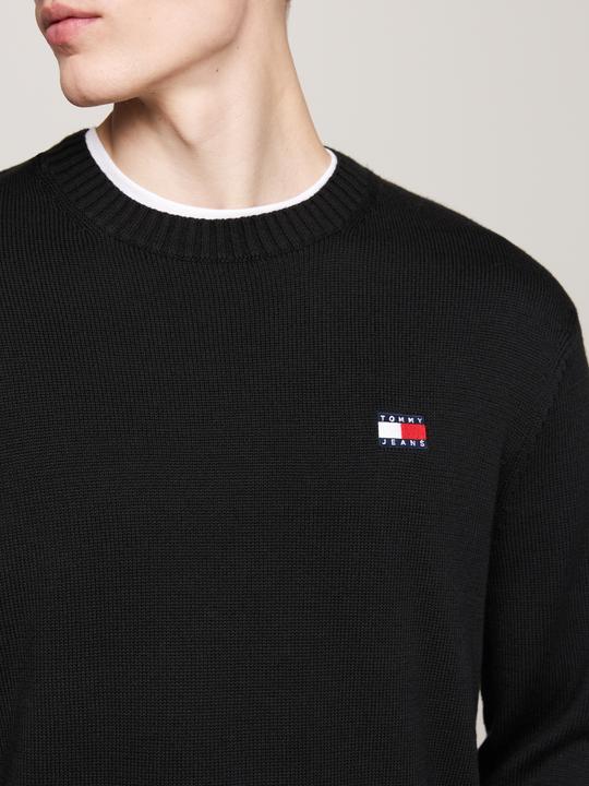 Produktbild Tommy Hilfiger Tommy Jeans Regular Badge Wolmix Trui - Zwart - Maat M (M)