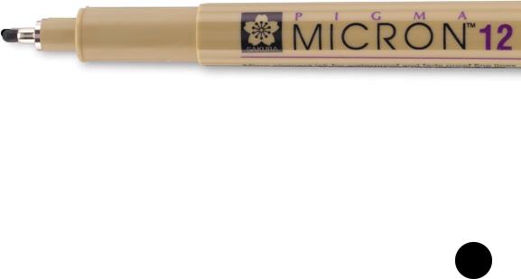 Image du produit Sakura Pigma Micron Fineliner 0.7mm noir (Noir, 12 x)