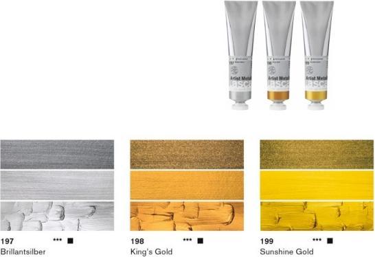Produktbild Lascaux Acrylfarbe Artist Set (Gold, 45 ml)