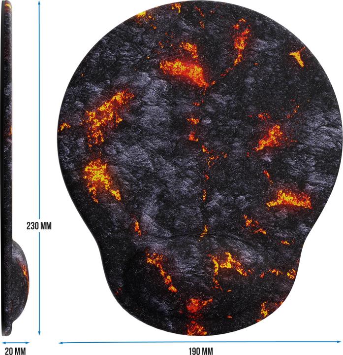 Actual product image Titanwolf Gaming Mouse Pad, with Wrist Pad, Office Gel Mouse Pad with Wrist Pad