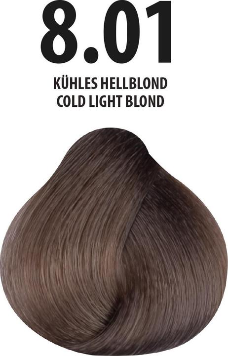 Actual product image FemMas 8.01) Hair Color Cool Light Blonde 100ml (Cool light blonde)