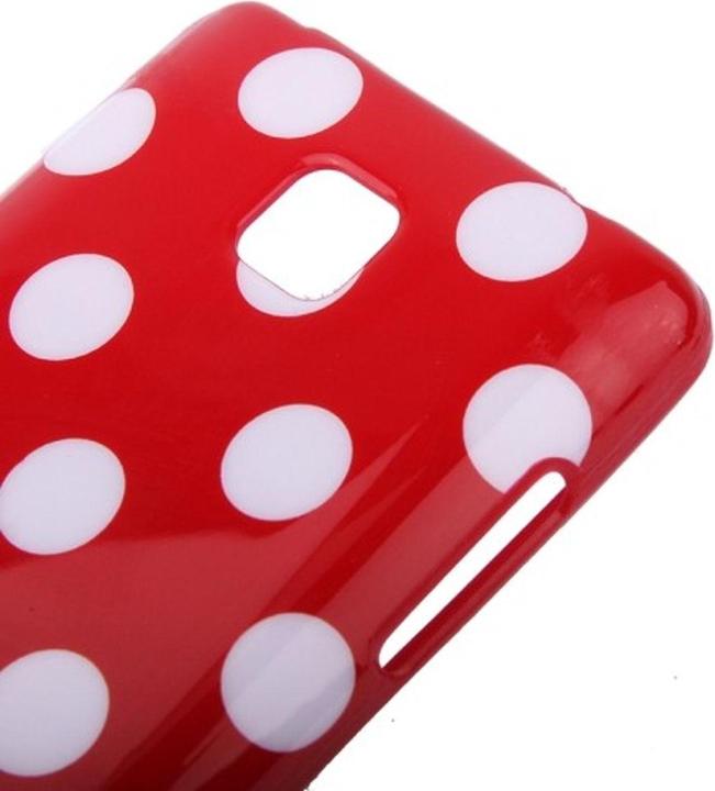 Produktbild König Design Schutzhülle TPU Punkte Case für Handy LG Optimus L3 II / E430 (Optimus L3)